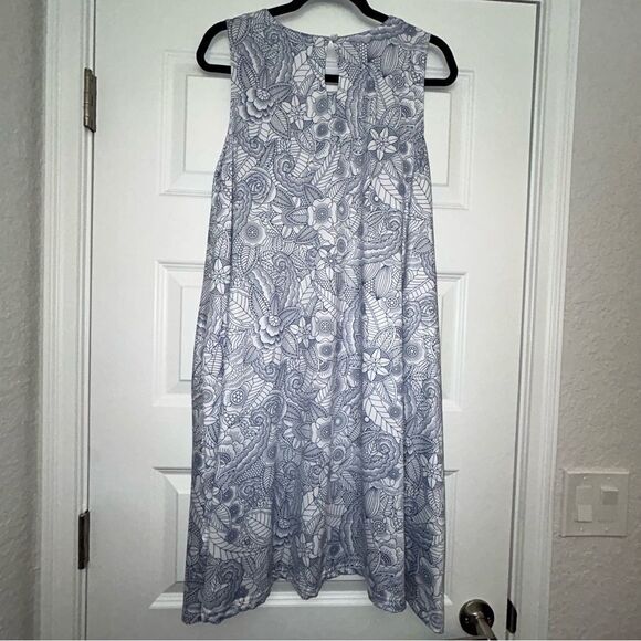 Tango Mango Floral Print Sleeveless Swing Tunic Dress - Picture 13 of 13